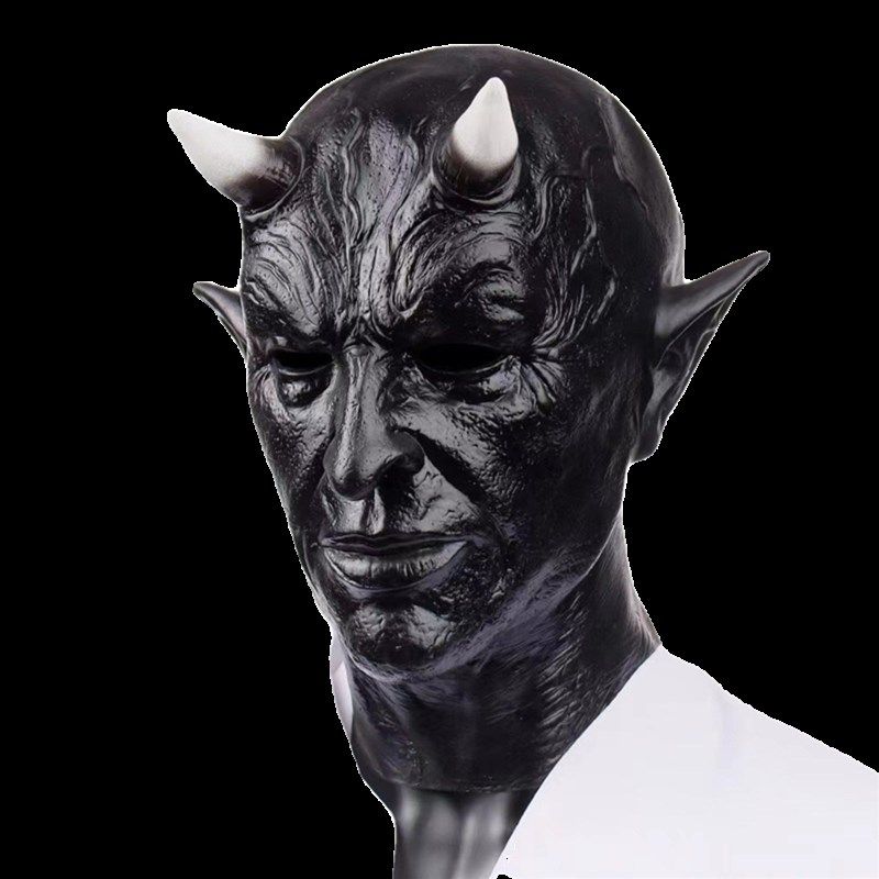 万圣节面具恐怖牛角恶魔头恐怖怪兽乳胶面具扮鬼脸鬼节吓人道具,节庆用品/礼品,面具,淘宝优惠券,粉丝福利购,淘宝优惠卷