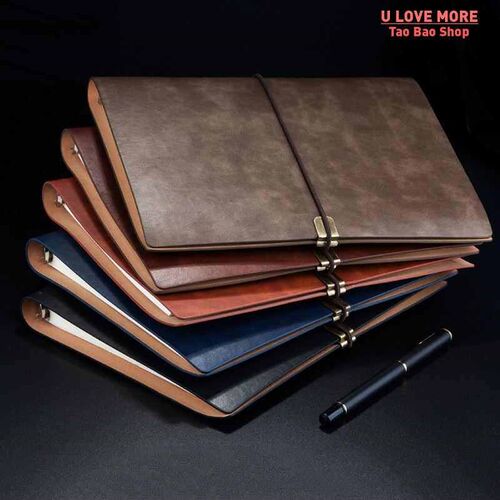 2025 Leather notebook cover Spiral notebook A5 planner agen
