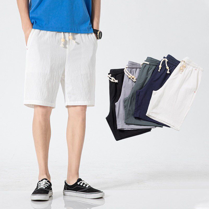 Mens Shorts Joker Plus Size Beach Pants Mens Solid lor Cas