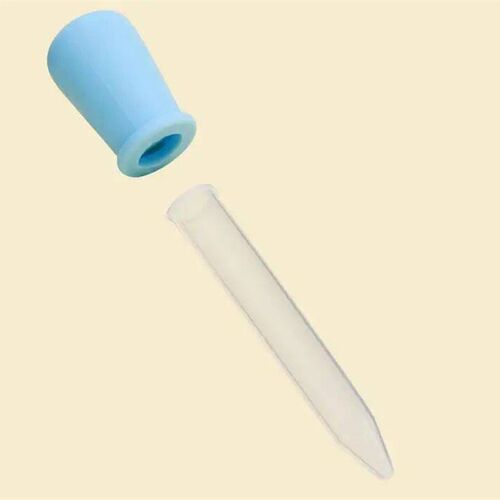 12cm*2cm 5ML Clear Small Silicone Plastic Feeding Medicine L