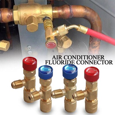 1/2/4PCS Air Conditioning Refrigerant Safety Valve R410A R22