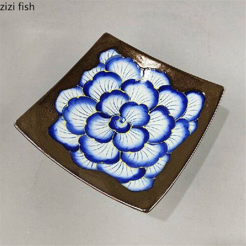 High Footed Ceramic Plate Tea Plate Dessert Plates Dim Sum