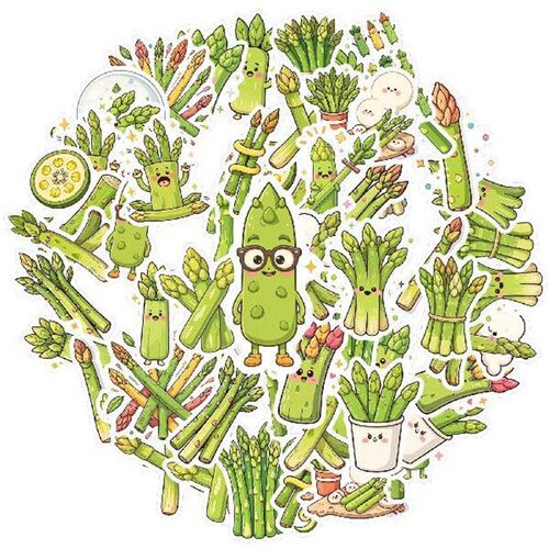 35pcs-70pcs Decals  vegetable themed Funny Vegetable