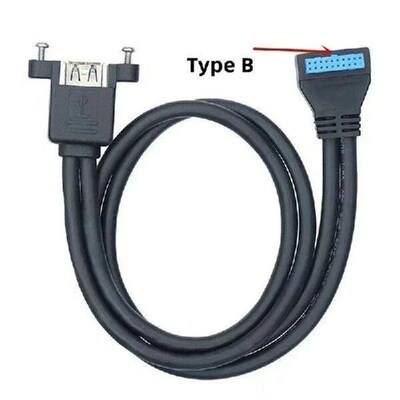 Motherboard USB 3.0 Right Angle Connector 19/20Pin to 2