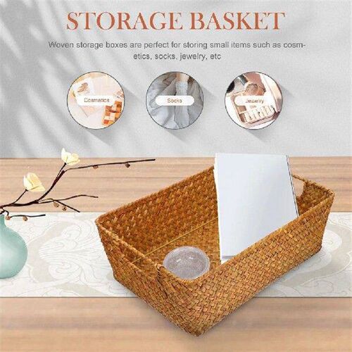 Bread Basket Straw Storage Bins Decorative Baskets Toy