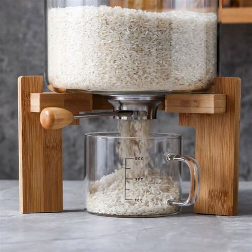 7.5L Creative Flour Cereal Airtight Container Rice Dispenser