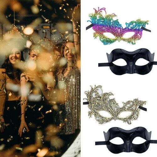 Pcs Women Lace Eye Mask Men Masquerade Mask Halloween Party