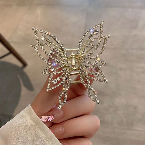 Fashion Metal openwork Hair Claw Butterfly Hair Clips for Wo