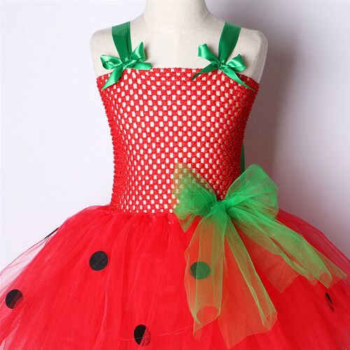 Baby Girls Tutu Dress Strawberry Princess Dresses for Kids G