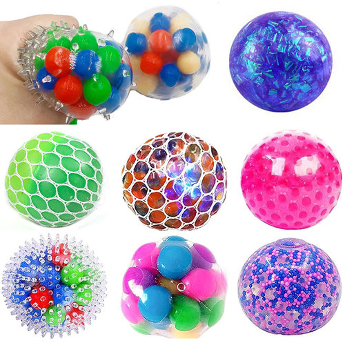 2022 Glitter Foam Led Colored Bead Grape Vent Ball Antisss S