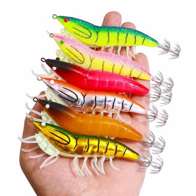 Webfoot octopus Pesca Luminous Squid Jig Lure Boxed 12CM-22.