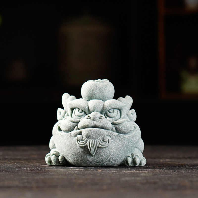 创意金蟾献瑞茶宠茶玩中式三足招财小金蟾鱼缸造景桌面装饰品摆件,家居饰品,装饰摆件,淘宝优惠券,粉丝福利购,淘宝优惠卷