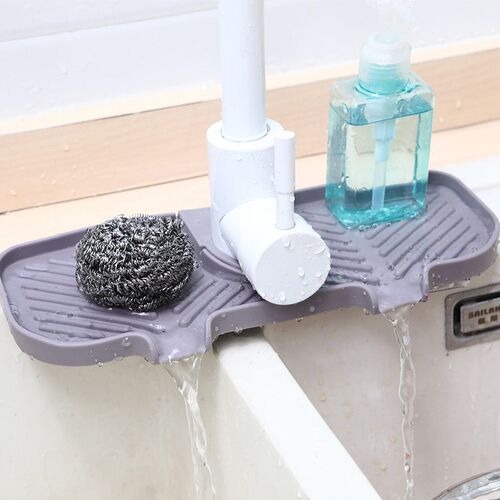 Universal Faucet Drain Pad In Kitchen And Bathroom Double-ap