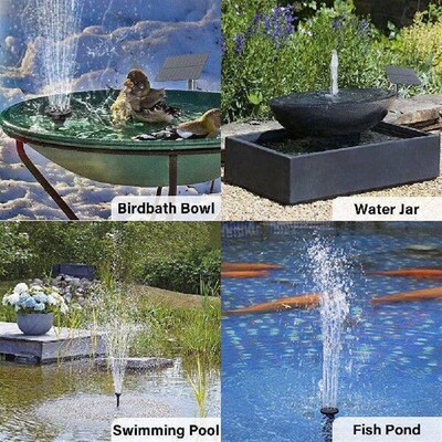 DIY Solar Panel Fountain 1.5/2.5W Ground Insertion Fountain