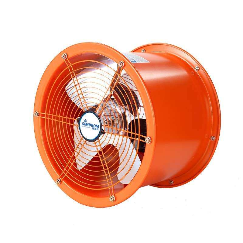 LU大功率工业排气扇商用厨房管道高速圆筒轴流抽风机换气排风机