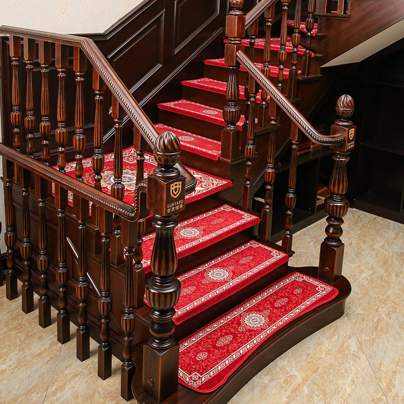 欧式家用楼梯垫免胶自粘防滑室内楼梯转角地毯楼梯踏步垫,居家布艺,楼梯垫,淘宝优惠券,粉丝福利购,淘宝优惠卷