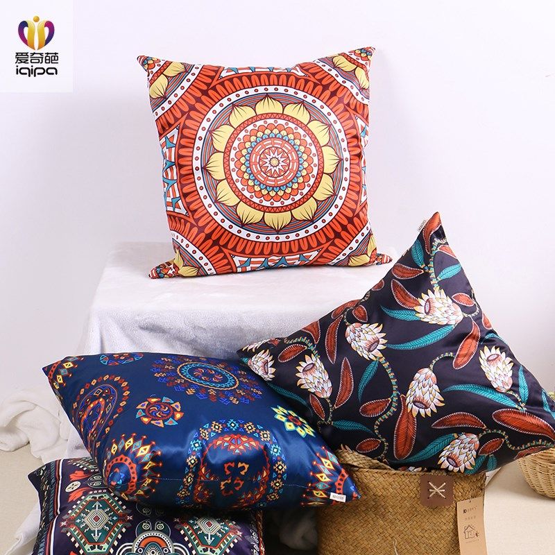 民族风抱枕靠枕茶室沙发家居装饰配茶席布艺靠垫复古午睡腰靠,居家布艺,靠垫/抱枕,淘宝优惠券,粉丝福利购,淘宝优惠卷