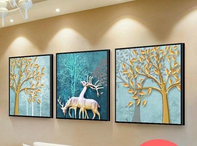 时尚酒店大厅挂画免打孔。入门书画墙上走廊家用过道横幅壁画玄关,家居饰品,现代装饰画,淘宝优惠券,粉丝福利购,淘宝优惠卷