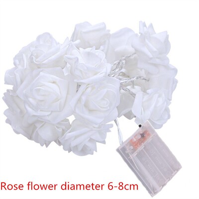 1.5M 10led Battery LED Rose Christmas Lights Holiday String
