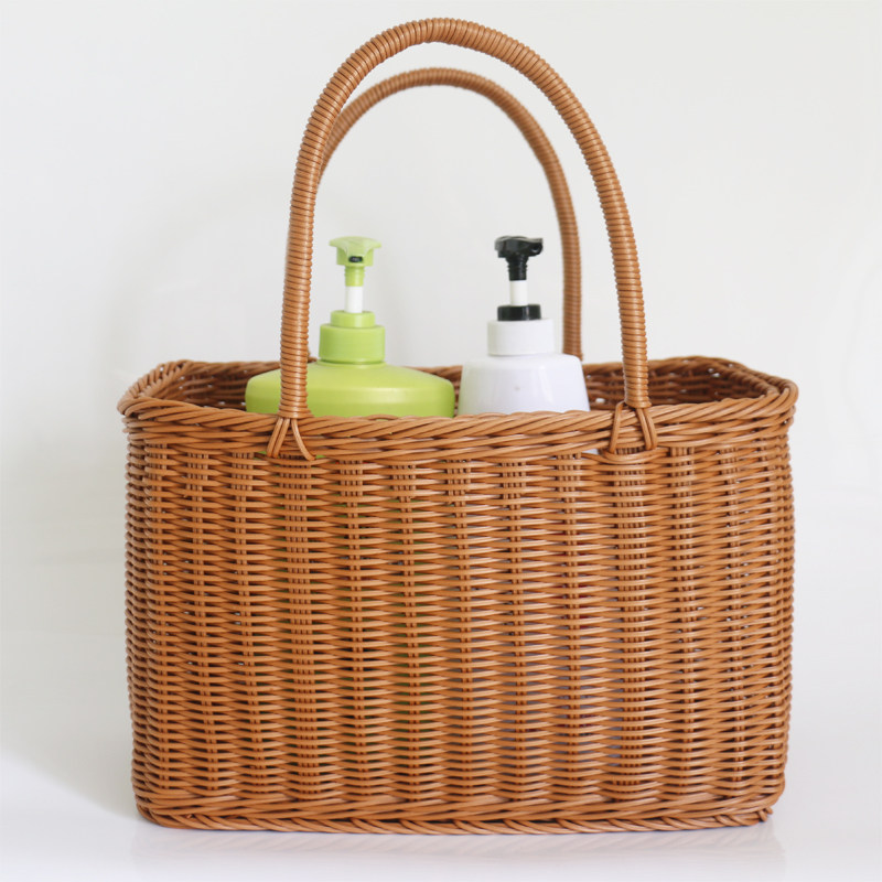 仿藤手工购物篮买菜篮子手提篮野餐篮子宠物篮鸡蛋篮子超市购物篮,收纳整理,购物篮,淘宝优惠券,粉丝福利购,淘宝优惠卷