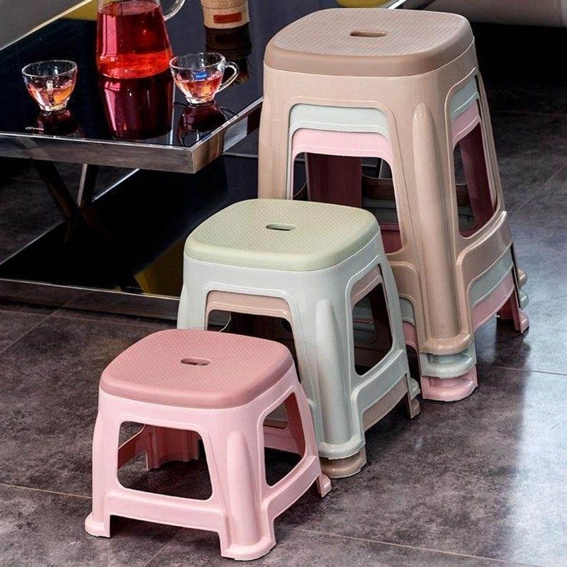 塑料凳子高凳加厚大号家用寝室小号圆凳茶几时尚大人宿舍板凳,收纳整理,收纳凳,淘宝优惠券,粉丝福利购,淘宝优惠卷