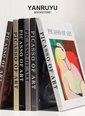 毕加索画集英文艺术画册书房抽象装饰画桌面摆件PICASSO OF ART书