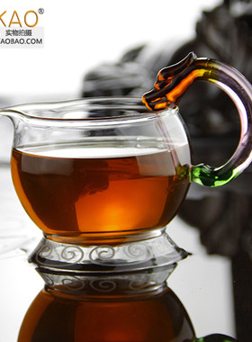 奇高chikao公道杯耐热玻璃加厚耐热功夫茶具配件分茶器茶海复古