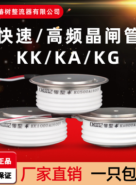 上海椿树KK快速晶闸管KG高频可控硅平板式KA500A1600V凸型中频炉
