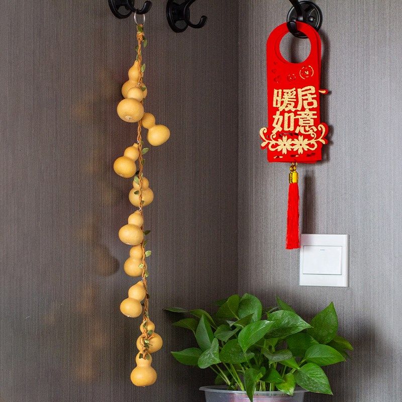 天然葫芦串挂件真家居门对门口客厅阳台装饰品藤编卧室大小汽车,家居饰品,桌面摆件,淘宝优惠券,粉丝福利购,淘宝优惠卷