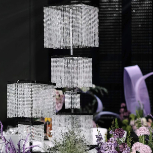 饰道具舞台 婚礼水晶串婚礼堂T台装 新款 婚庆韶华水晶珠帘路引韩式