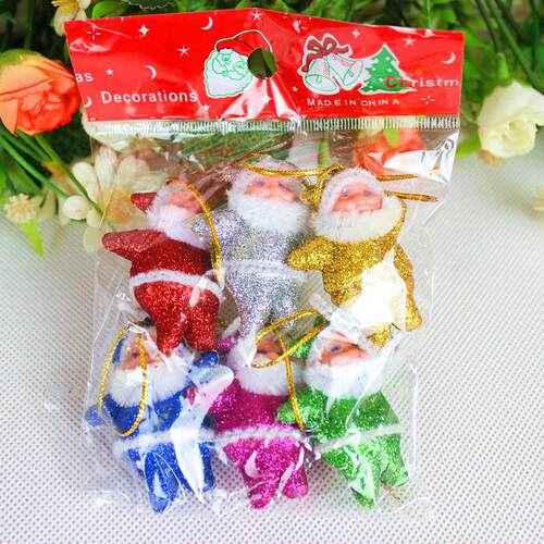 Christmas decoration red Santa Claus figurine gift pendant饰