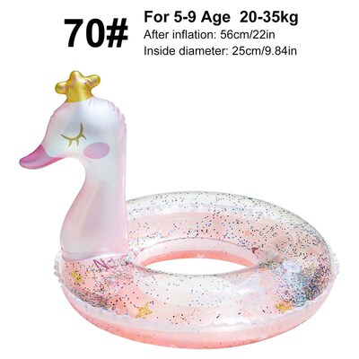 1PC Crowned Swan Swim Ring Summer pool floats, Beach and Poo