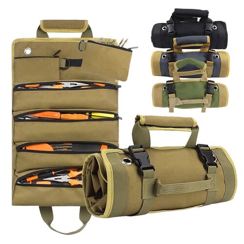 Multi-Purpose Tool Bag Portable Tool Roll Organizer Space-Sa