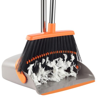 Sweeping and cleaning: broom and dustpan set