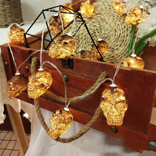 led Halloween jack-o lantern String spooky decorative lights