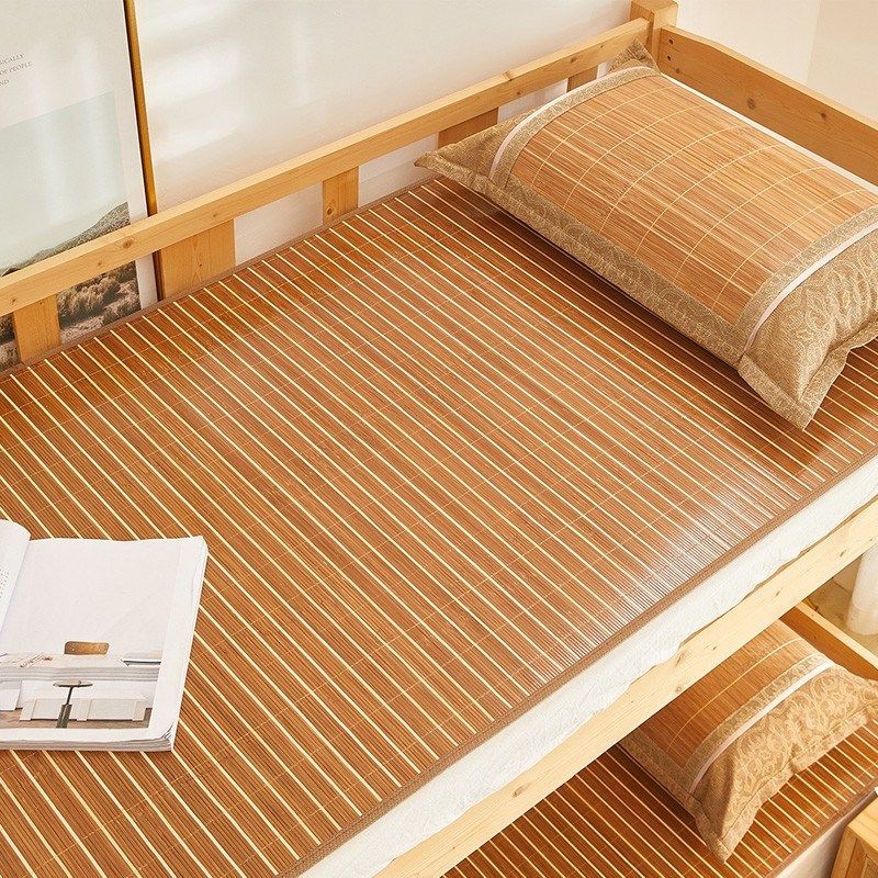 竹席凉席正反两用草席子面家用学生藤席单人可折叠冰丝竹子夏季,床上用品,竹席,淘宝优惠券,粉丝福利购,淘宝优惠卷