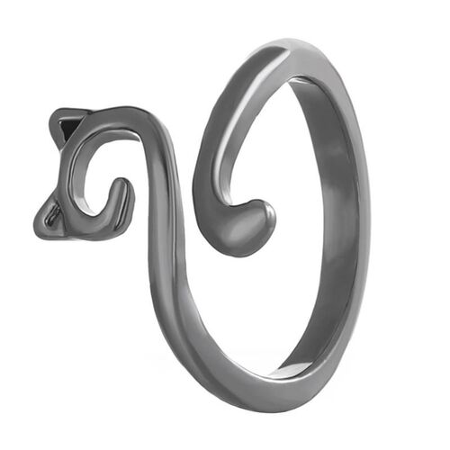 Opening Adjustable Fashion Animal Cat Ring Jewelry欧美猫戒指