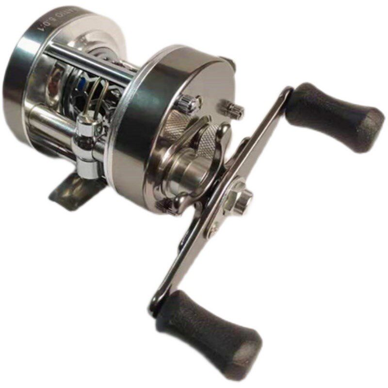 明洋微物鼓轮微抛路亚轮新款W300L全金属改装防炸线鱼线轮马口轮