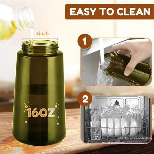 470ML Light-Blocking Dark Oil Sprayer for Cooking 2 in 1 Oli