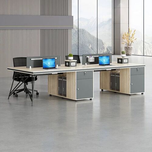 职工办公桌四人面对面屏风公司专用工作台办公桌椅装电脑桌