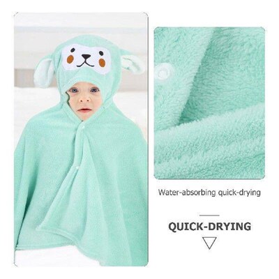 Childrens Bathrobe Baby Cartoon Towel Girl Kids Beach