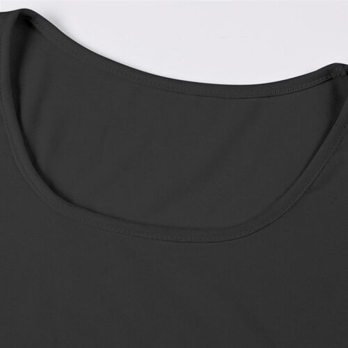 Womens Short Sleeved Bodysuit Casual Comfort Scoop Neck Bas