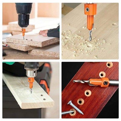 Bench Drills Home Improvement Countersink Drill Bit Set 8mm