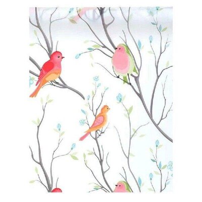 Birds Pattern Window Privacy Film Frosted Glass
