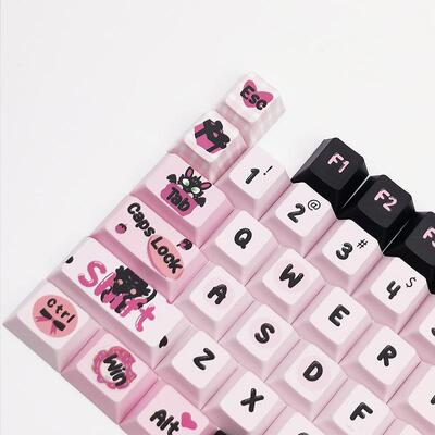 Spot Black Ji Snake Small Black Dragon Keycap Design Full Fi