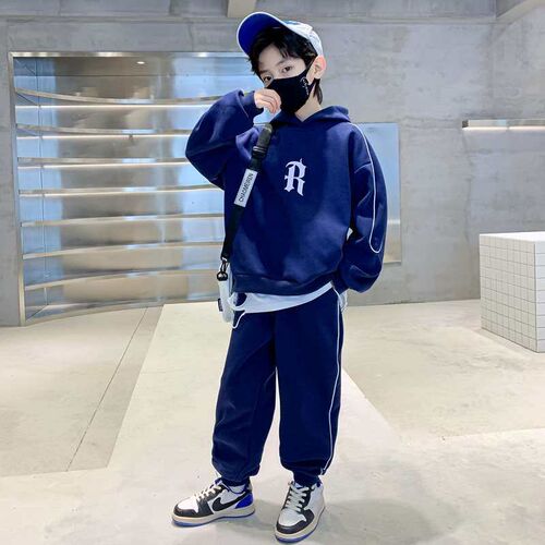 Childrens Wear Boys Spring Wear Sweatshirt Suit New Style