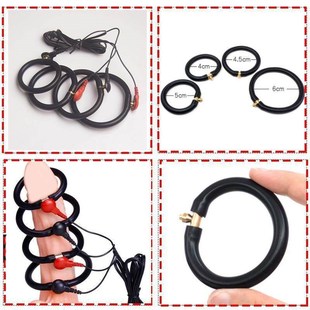 Estim Penis Ring,Electric Shock Bdsm Cock Sheath Ball Stretc