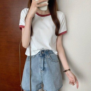 T恤女2022summer women t shirt ladies casual tees blouse tops