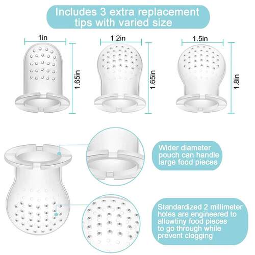 Silicone Baby Fruit Feeder with ver Baby Nipple Fresh Food V