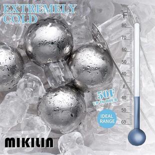 6Pcs Stainless Steel Ice Cubes Set Reusable Chilling Stones